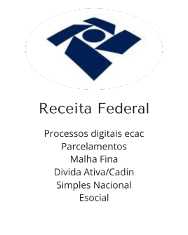 processos digitais ecac,ecac,parcelamentos receita,malha fina,divida ativa,cadin,exclusao simples nacional,esocial